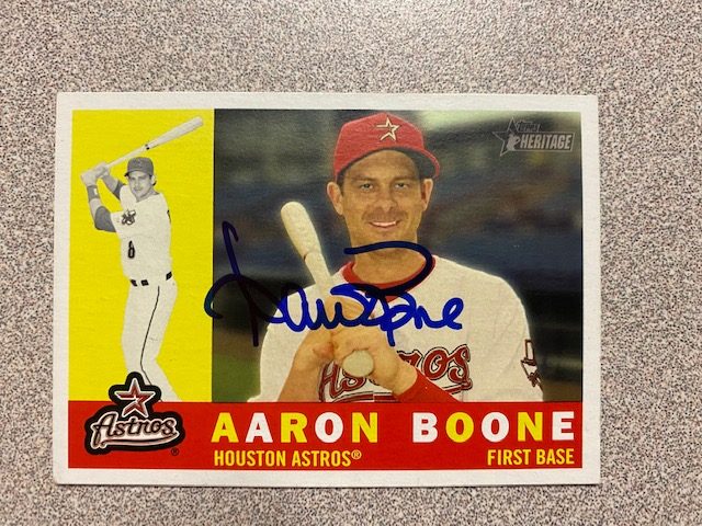 Aaron Boone autograph in the Astros A to Z collection
