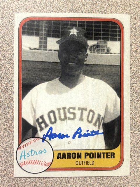Aaron Pointer autograph in the Astros A to Z collection