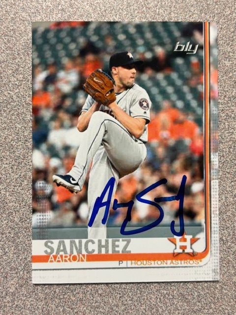 Aaron Sanchez autograph in the Astros A to Z collection