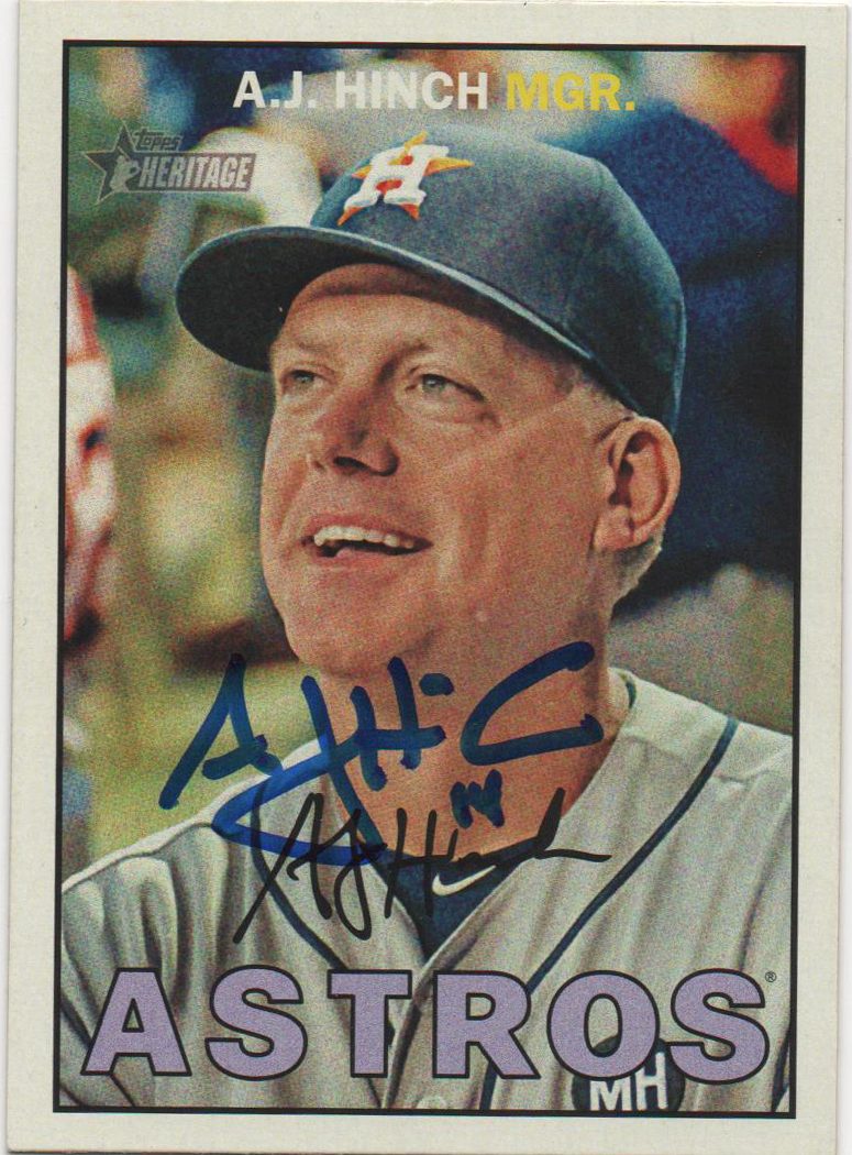 AJ Hinch autograph in the Astros A to Z collection