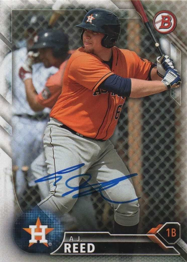 AJ Reed autograph in the Astros A to Z collection