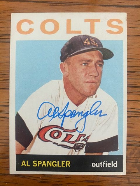 Al Spangler autograph in the Astros A to Z collection