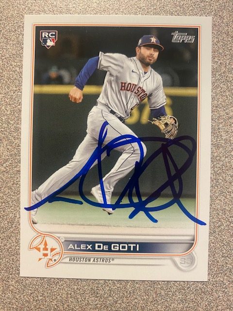 Alex De Goti autograph in the Astros A to Z collection