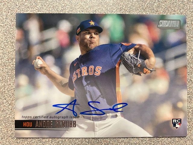 Andre Scrubb autograph in the Astros A to Z collection