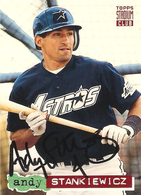 Andy Stankiewicz autograph in the Astros A to Z collection
