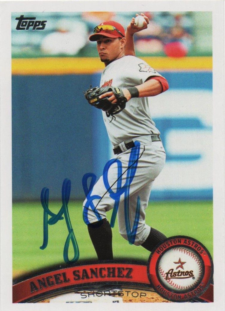 Angel Sanchez autograph in the Astros A to Z collection