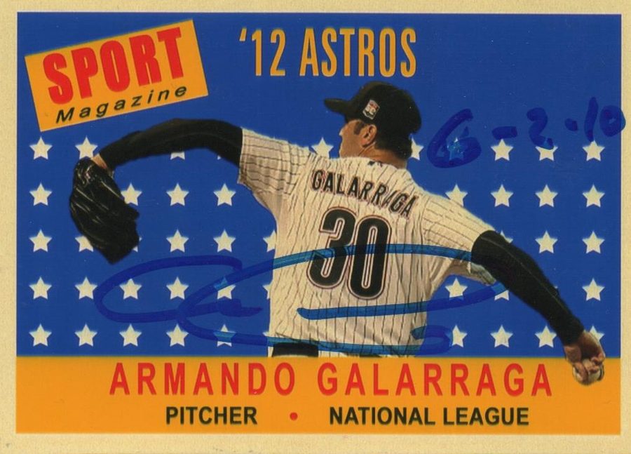Armando Galarraga autograph in the Astros A to Z collection