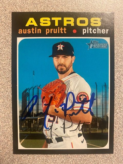 Austin Pruitt autograph in the Astros A to Z collection