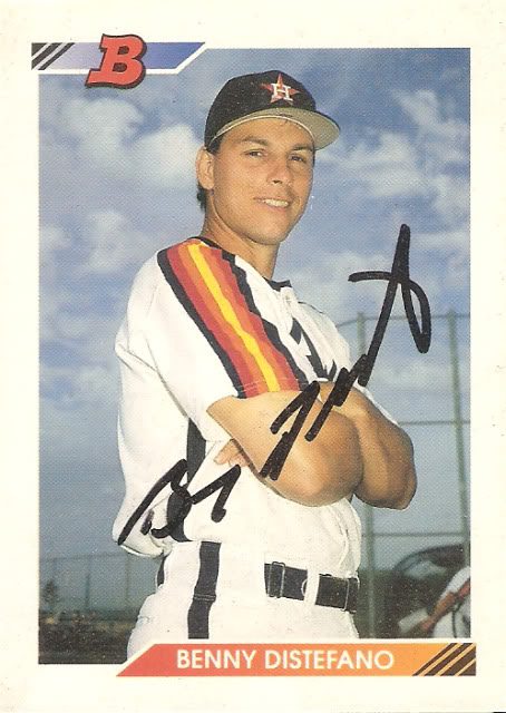 Benny Distefano autograph in the Astros A to Z collection