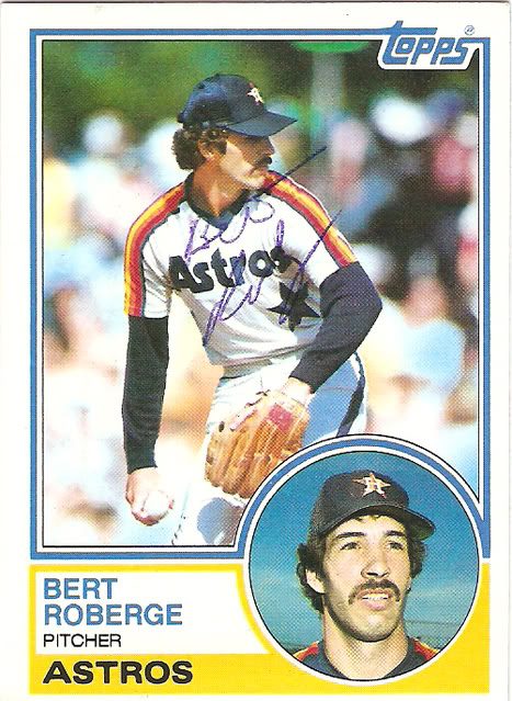 Bert Roberge autograph in the Astros A to Z collection
