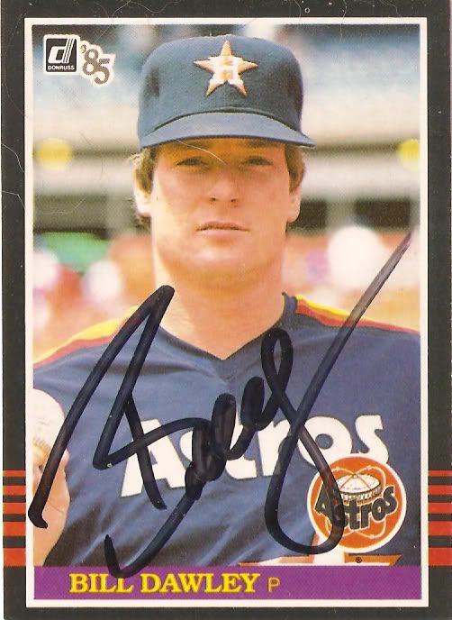 Bill Dawley autograph in the Astros A to Z collection