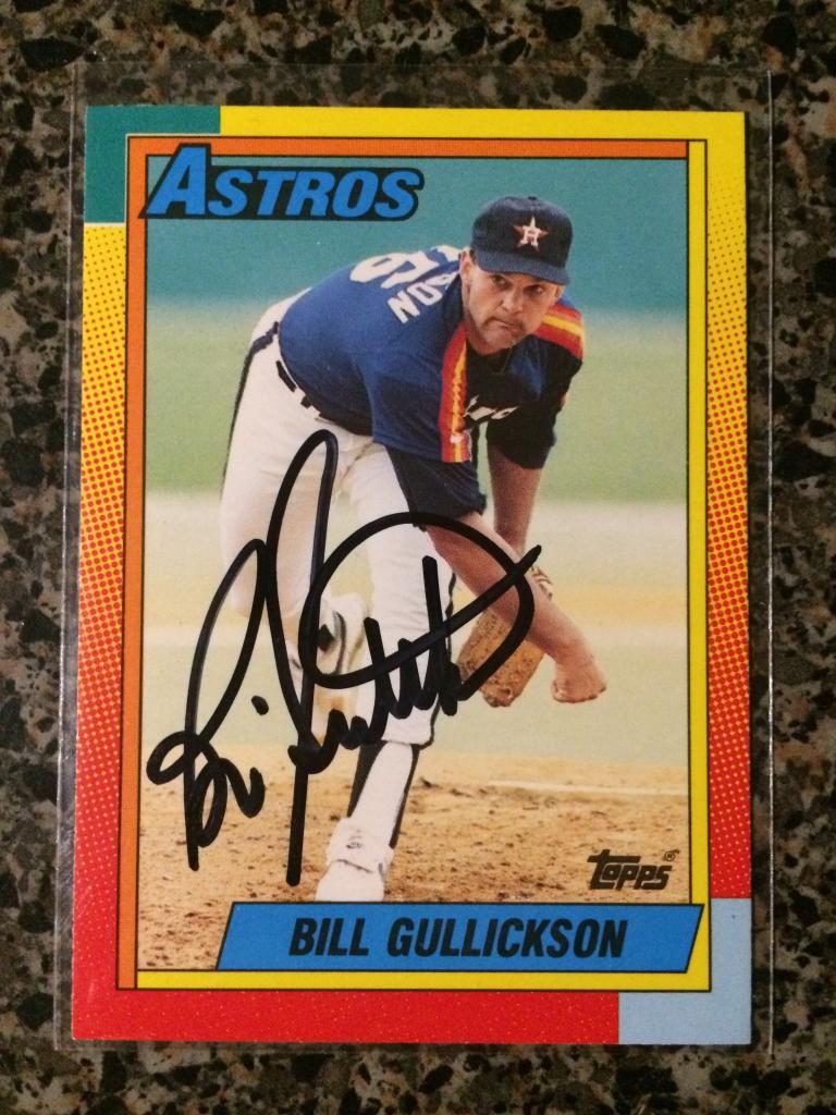 Bill Gullickson autograph in the Astros A to Z collection