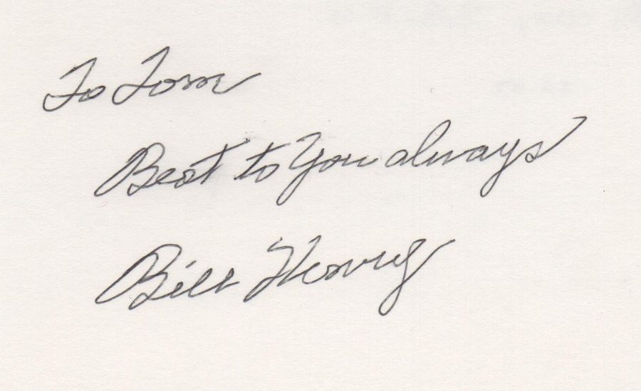 Bill Henry autograph in the Astros A to Z collection