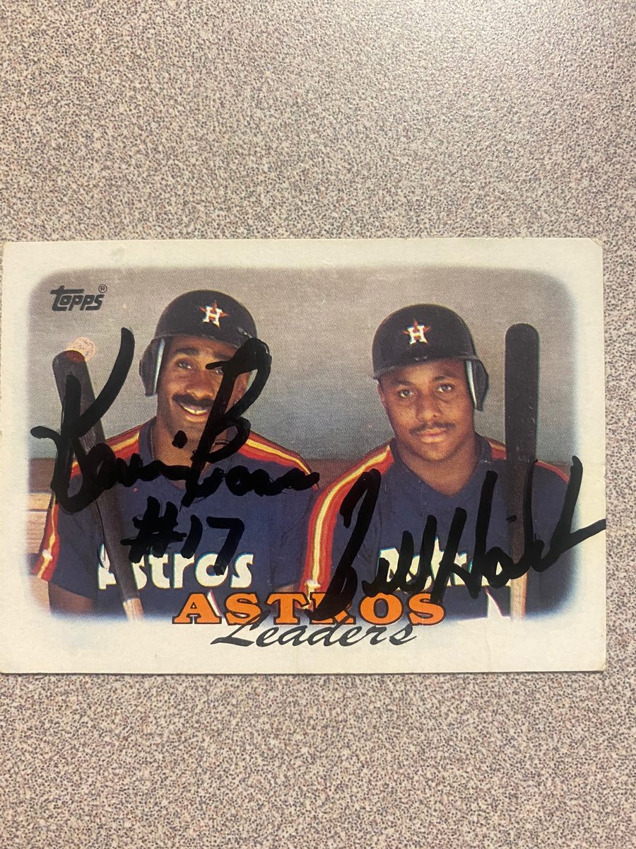 Billy Hatcher autograph in the Astros A to Z collection