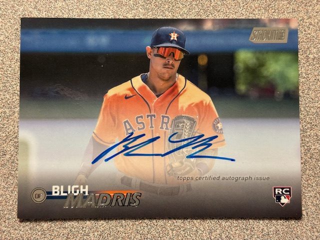 Bligh Madris autograph in the Astros A to Z collection