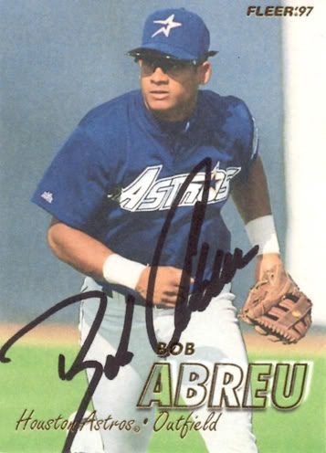 Bob Abreu autograph in the Astros A to Z collection