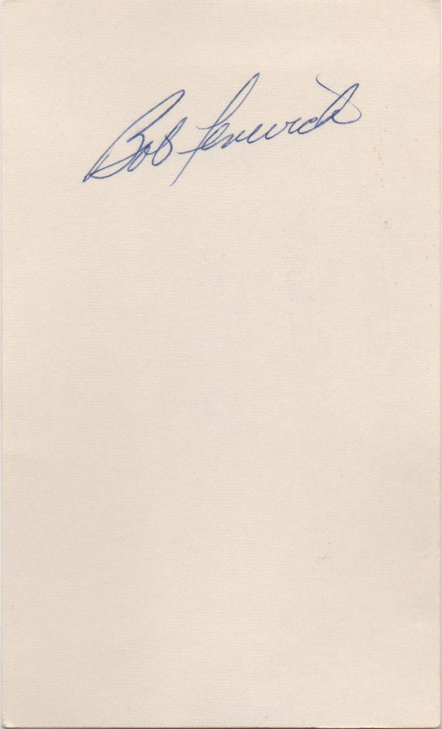 Bobby Fenwick autograph in the Astros A to Z collection