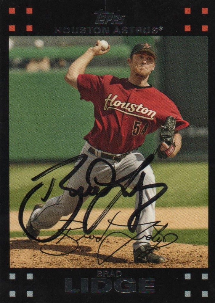 Brad Lidge autograph in the Astros A to Z collection