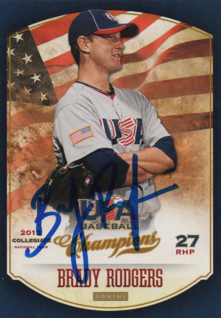 Brady Rodgers autograph in the Astros A to Z collection