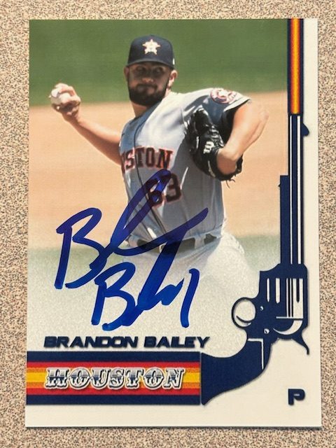 Brandon Bailey autograph in the Astros A to Z collection