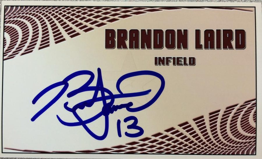 Brandon Laird autograph in the Astros A to Z collection
