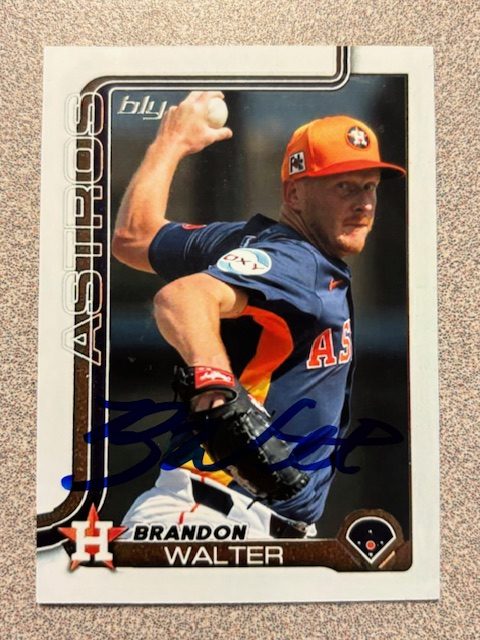 Brandon Walter autograph in the Astros A to Z collection