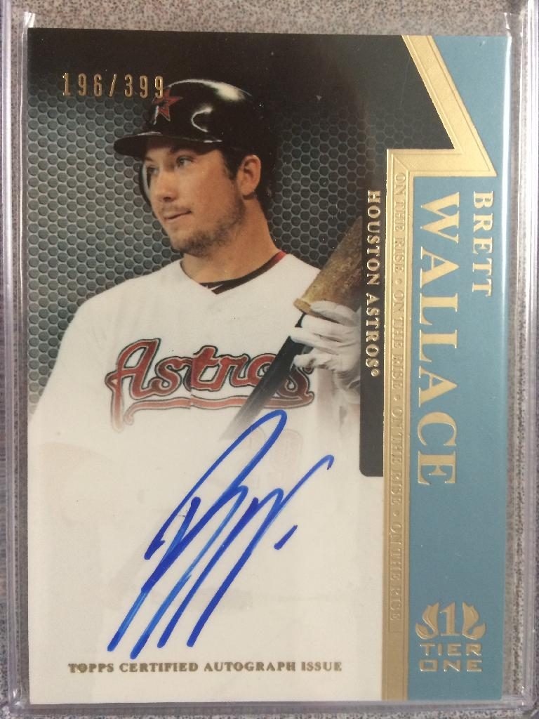 Brett Wallace autograph in the Astros A to Z collection
