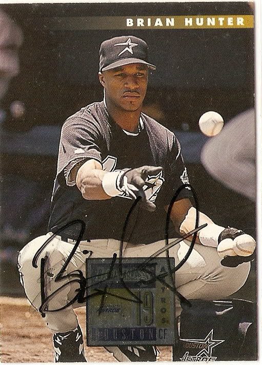 Brian Hunter autograph in the Astros A to Z collection
