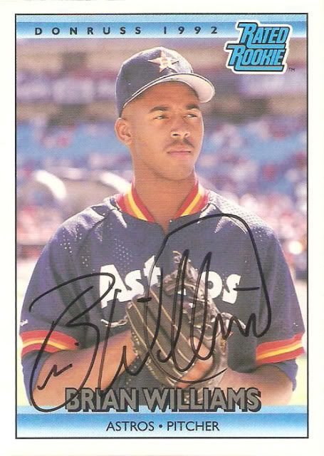 Brian Williams autograph in the Astros A to Z collection
