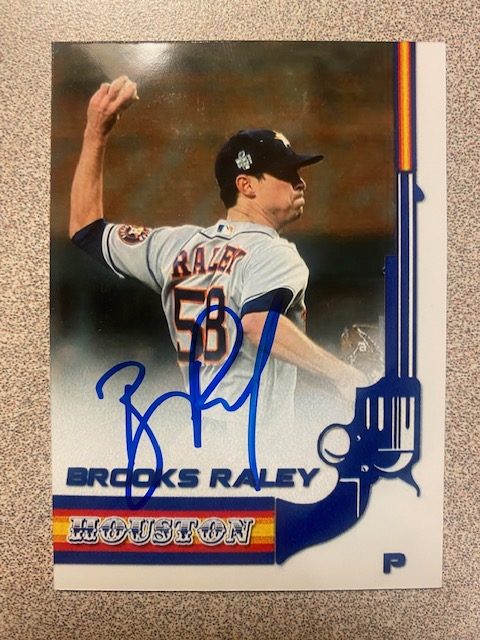 Brooks Raley autograph in the Astros A to Z collection