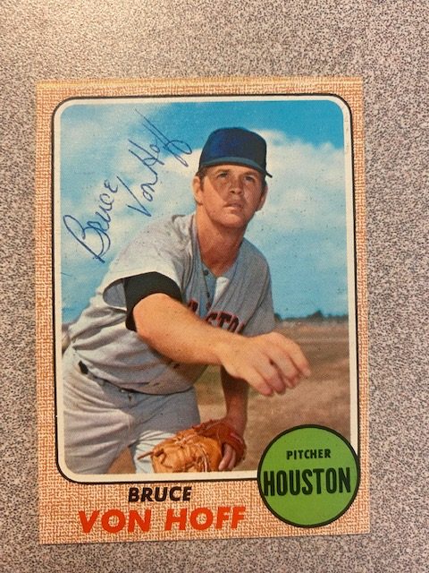 Bruce Von Hoff autograph in the Astros A to Z collection