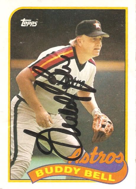 Buddy Bell autograph in the Astros A to Z collection