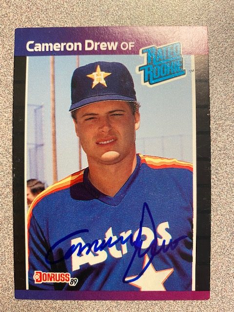 Cameron Drew autograph in the Astros A to Z collection