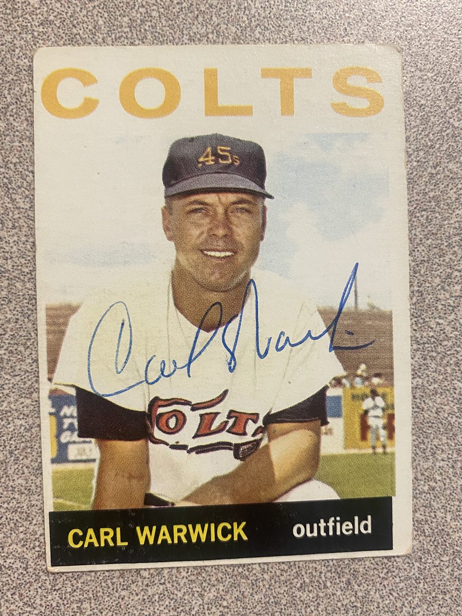 Carl Warwick autograph in the Astros A to Z collection