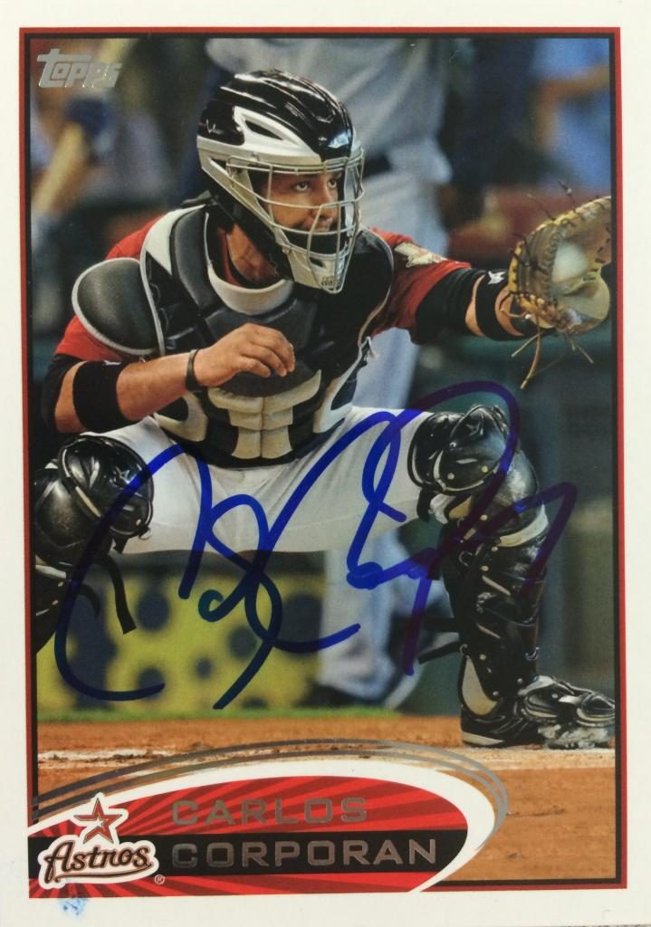 Carlos Corporan autograph in the Astros A to Z collection