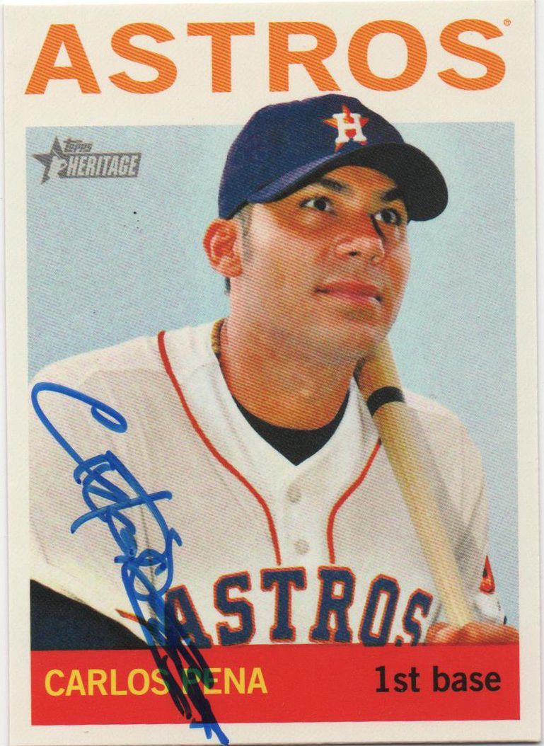 Carlos Pena autograph in the Astros A to Z collection