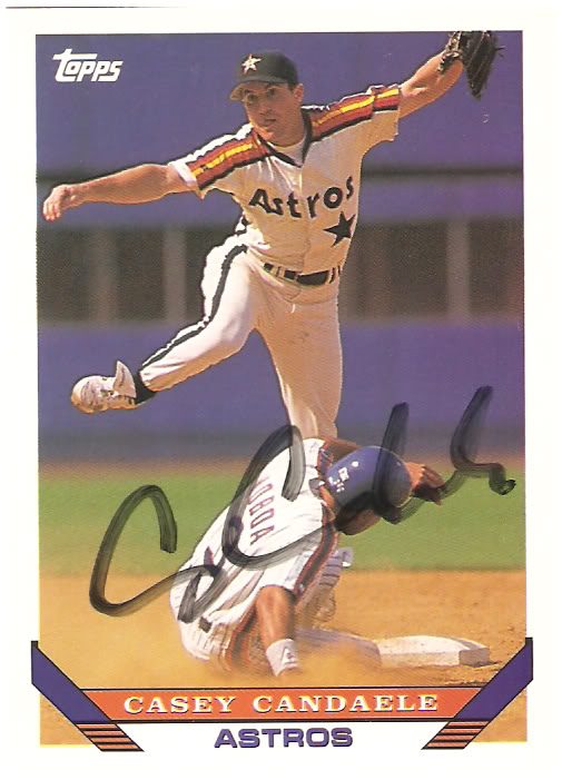 Casey Candaele autograph in the Astros A to Z collection