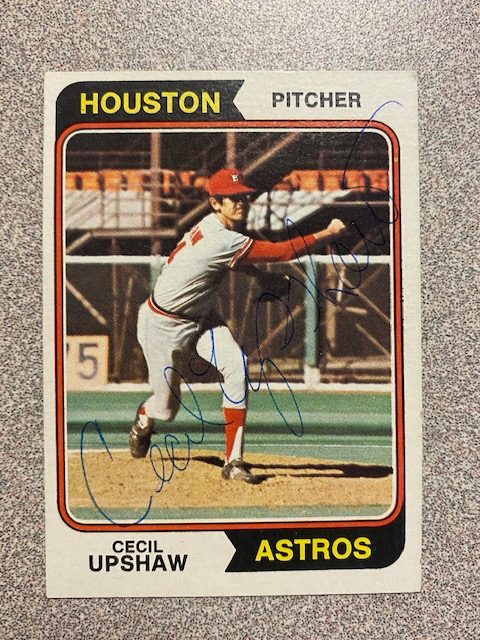 Cecil Upshaw autograph in the Astros A to Z collection