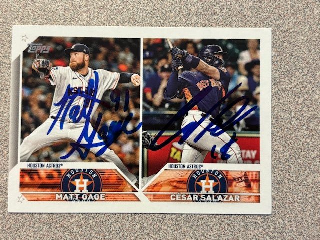 Cesar Salazar autograph in the Astros A to Z collection