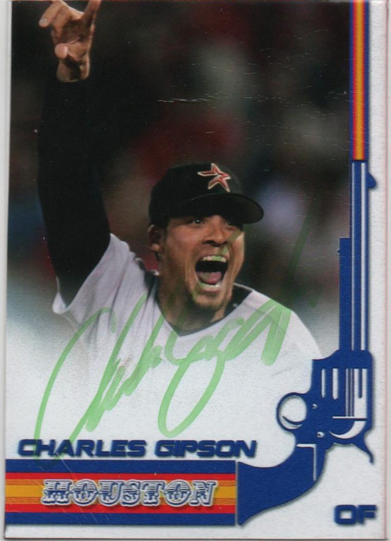 Charles Gipson autograph in the Astros A to Z collection
