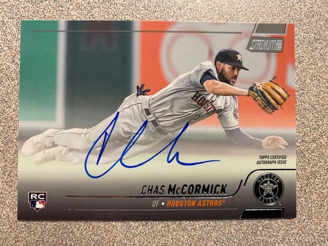 Chas McCormick autograph in the Astros A to Z collection