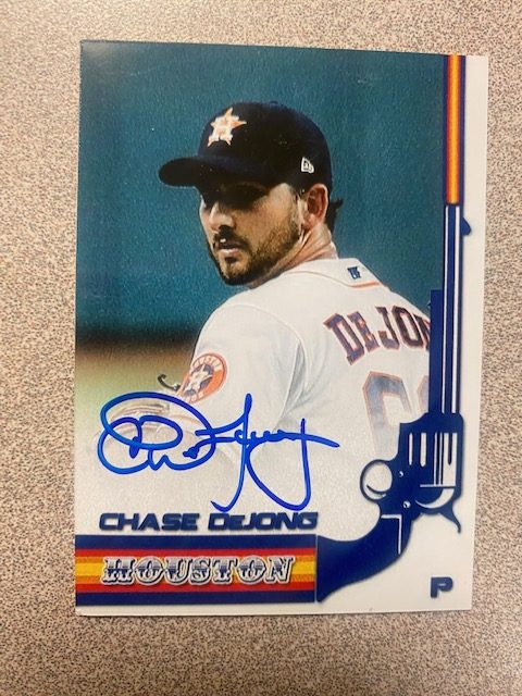 Chase DeJong autograph in the Astros A to Z collection