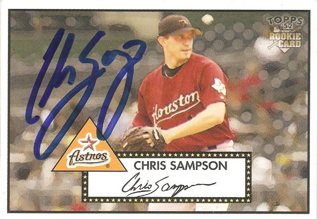Chris Sampson autograph in the Astros A to Z collection
