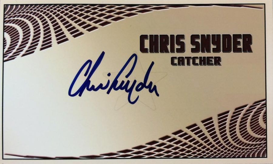 Chris Snyder autograph in the Astros A to Z collection