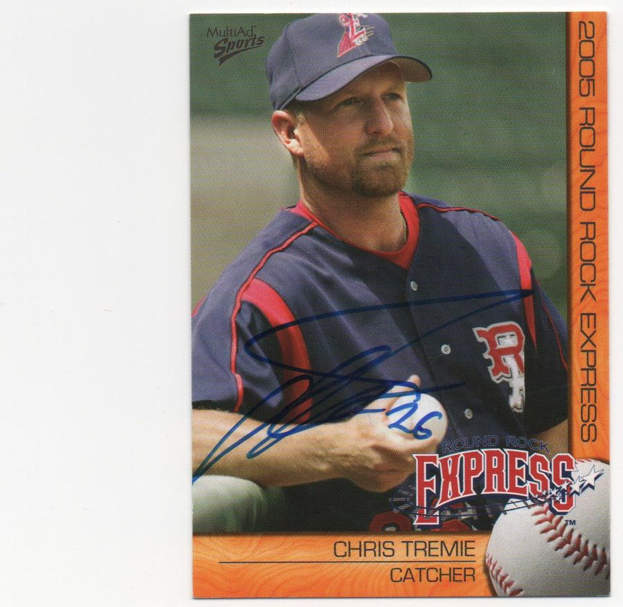 Chris Tremie autograph in the Astros A to Z collection