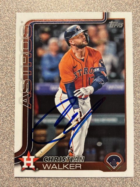 Christian Walker autograph in the Astros A to Z collection