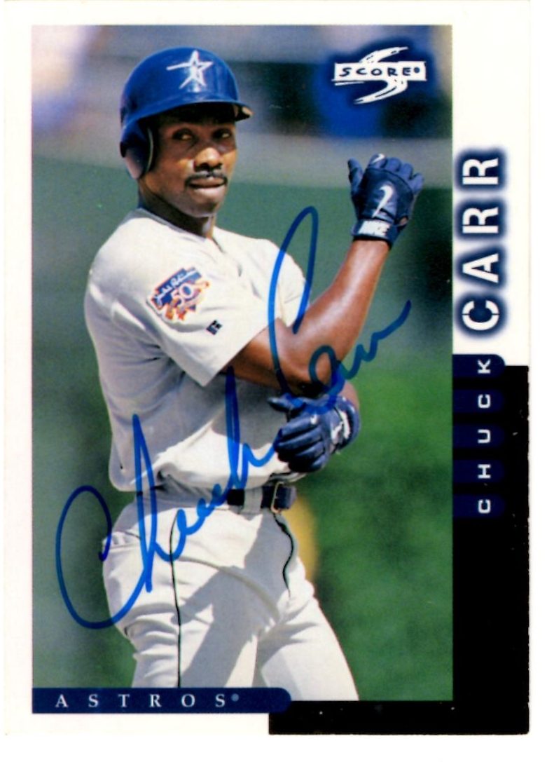 Chuck Carr autograph in the Astros A to Z collection