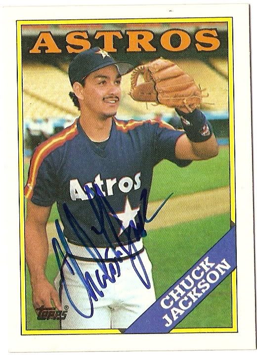 Chuck Jackson autograph in the Astros A to Z collection