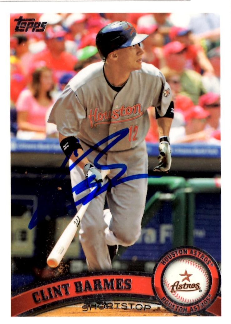 Clint Barmes autograph in the Astros A to Z collection