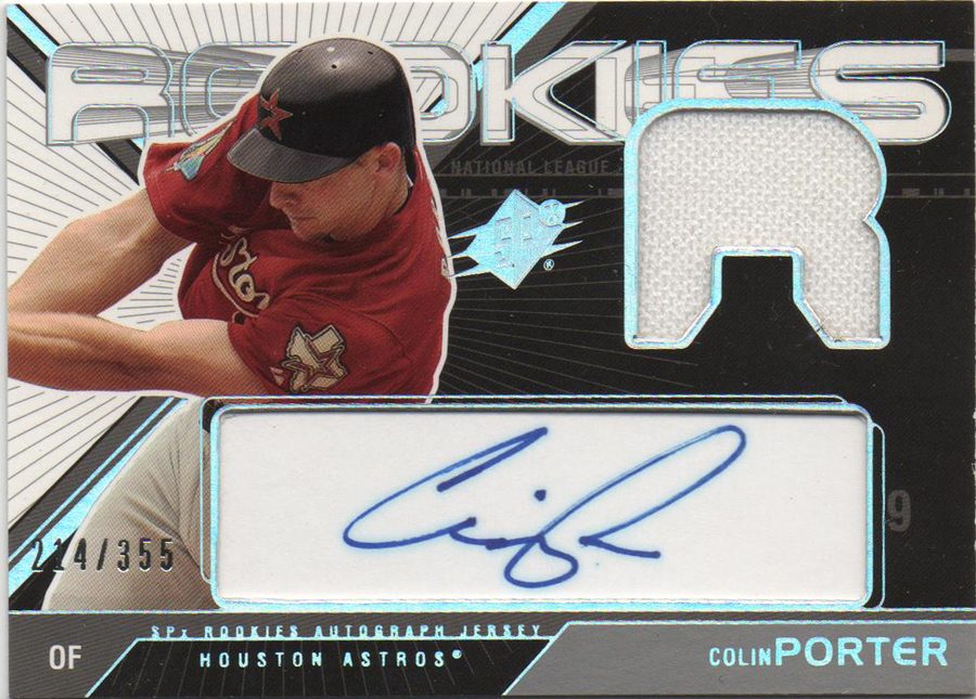 Colin Porter autograph in the Astros A to Z collection